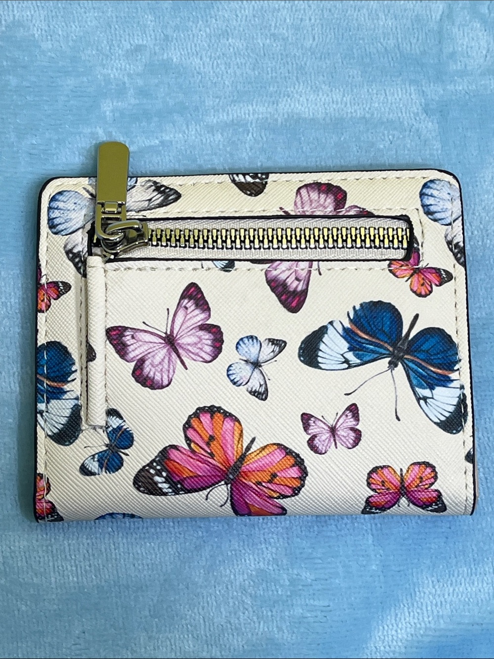 Butterfly Print Mini Wallet Card Holder Coin Purse NWOT